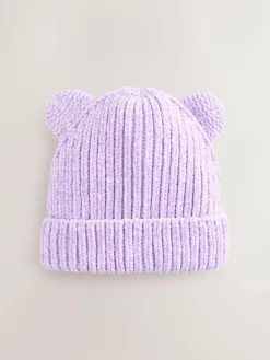 Clearance Next 3D Ear Beanie (3mths-10yrs) Lilac Purple
