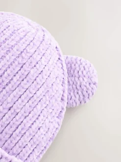 Clearance Next 3D Ear Beanie (3mths-10yrs) Lilac Purple