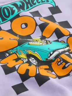 Next Lilac Purple Hot Wheels Crew Neck Sweatshirt (9mths-8yrs)^BOY Sweatshirts & Hoodies|Newborn Clothing