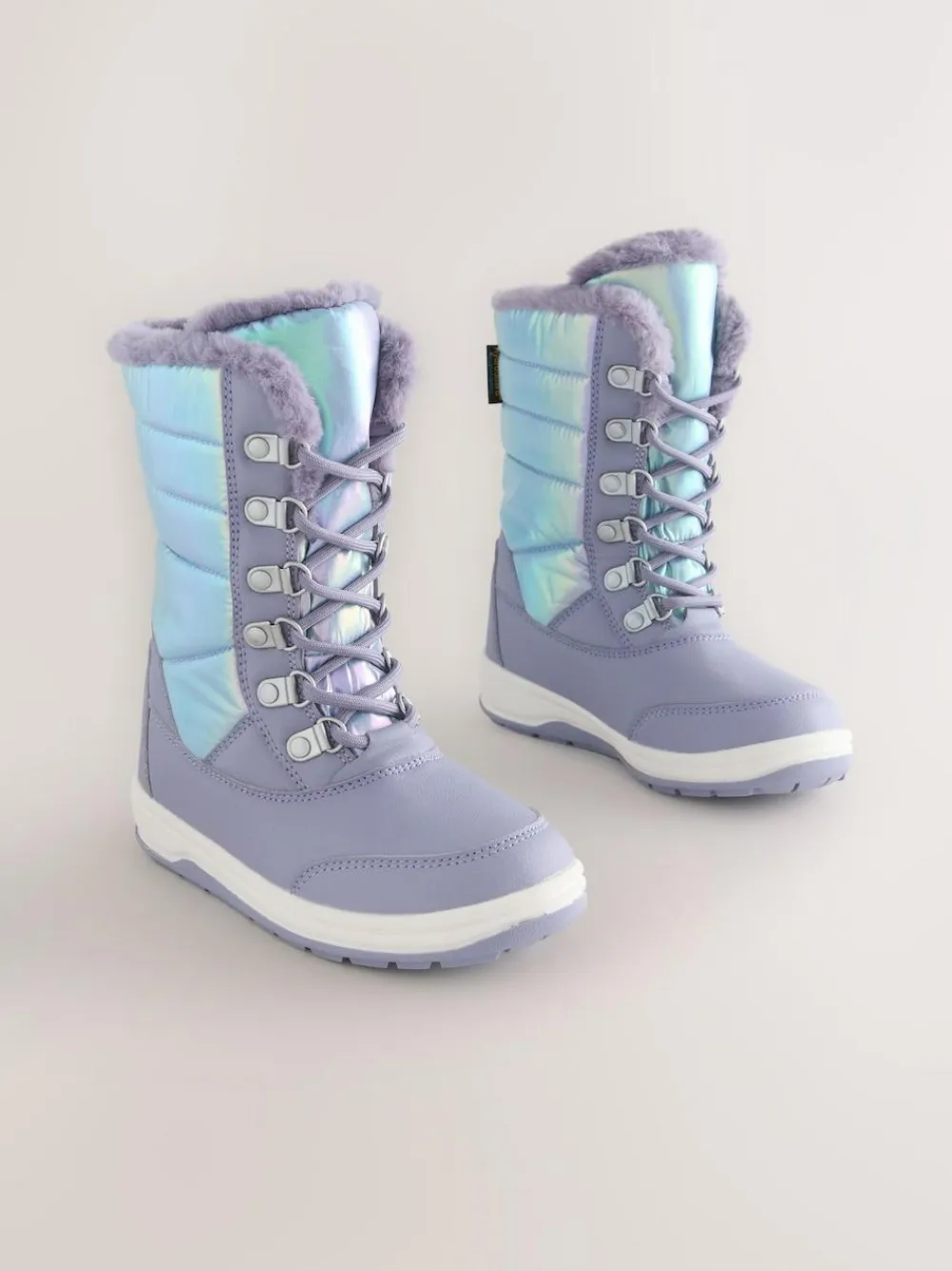 Next Lilac Purple Iridescent Waterproof Snow Boots^ Boots