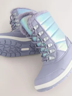 Next Lilac Purple Iridescent Waterproof Snow Boots^ Boots