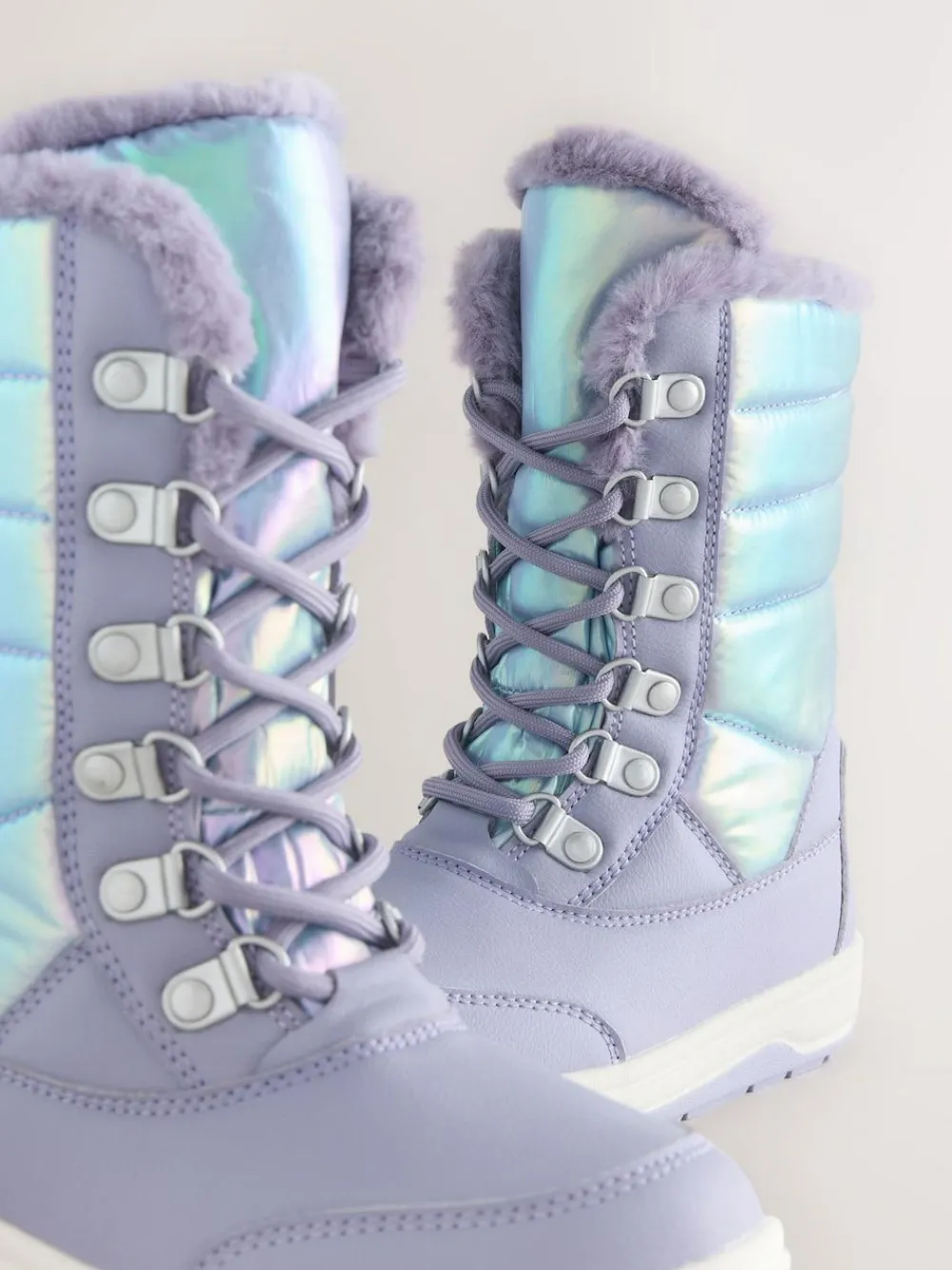Next Lilac Purple Iridescent Waterproof Snow Boots^ Boots
