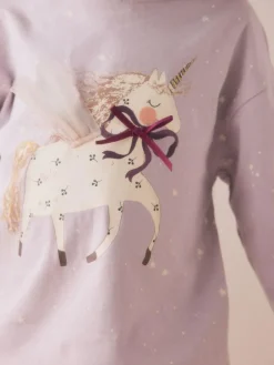 Next Lilac Purple Long Sleeve T-Shirt (3mths-7yrs)^ Cosy Club