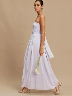 Sale Next Lilac Purple Mesh Multiway Wedding Guest Bridesmaid Maxi Dress