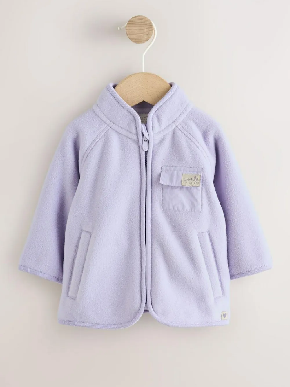 Next Lilac Purple Microfleece Baby Jacket (0mths-2yrs)^ Jackets & Coats|Snowsuits & Coats
