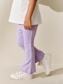 Hot Next Lilac Purple Rib Flare Leggings (3mths-7yrs)
