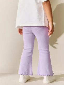 Hot Next Lilac Purple Rib Flare Leggings (3mths-7yrs)