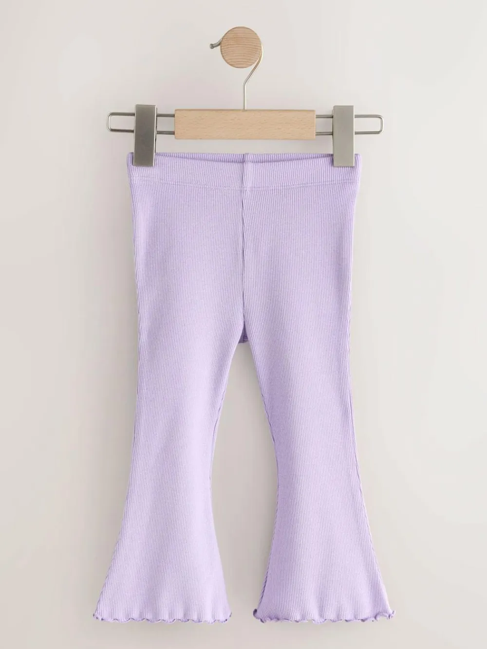 Hot Next Lilac Purple Rib Flare Leggings (3mths-7yrs)