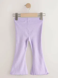Hot Next Lilac Purple Rib Flare Leggings (3mths-7yrs)