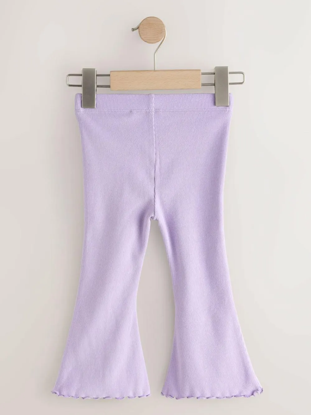 Hot Next Lilac Purple Rib Flare Leggings (3mths-7yrs)
