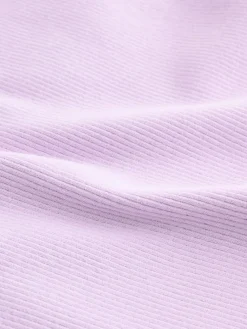 Next Lilac Purple Rib Long Sleeve T-Shirt (3mths-7yrs)