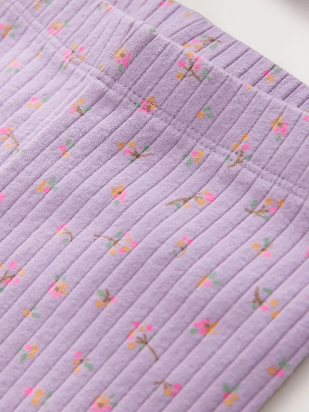 New Next Lilac Purple Short Sleeve Ribbed Top and Shorts Set (3mths-7yrs)