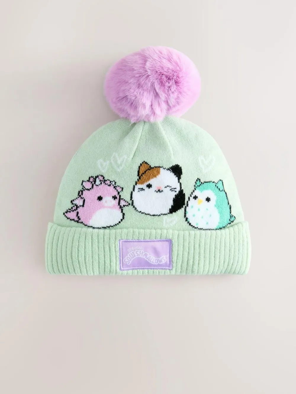 Outlet Next Lilac Purple Squishmallow Pom Beanie Hat (5-13yrs)