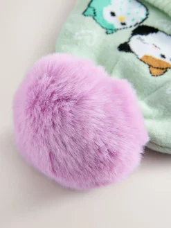 Outlet Next Lilac Purple Squishmallow Pom Beanie Hat (5-13yrs)