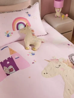 Next Lilac Unicorn Fairy Castle Duvet Cover and Pillowcase Set^ Childrens Bedding|Bedsets & Duvet Covers