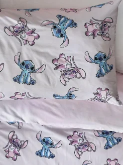 Hot Next Lilo & Stitch Purple Reversible 100% Cotton Duvet Cover and Pillowcase Set