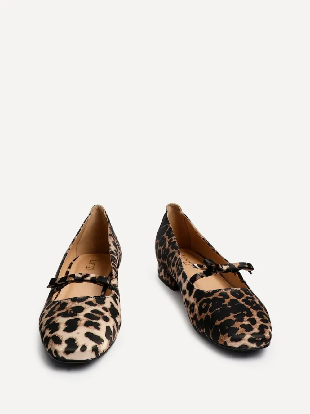 Outlet Linzi Cressida Ballet Pumps With Bow Detail Animal