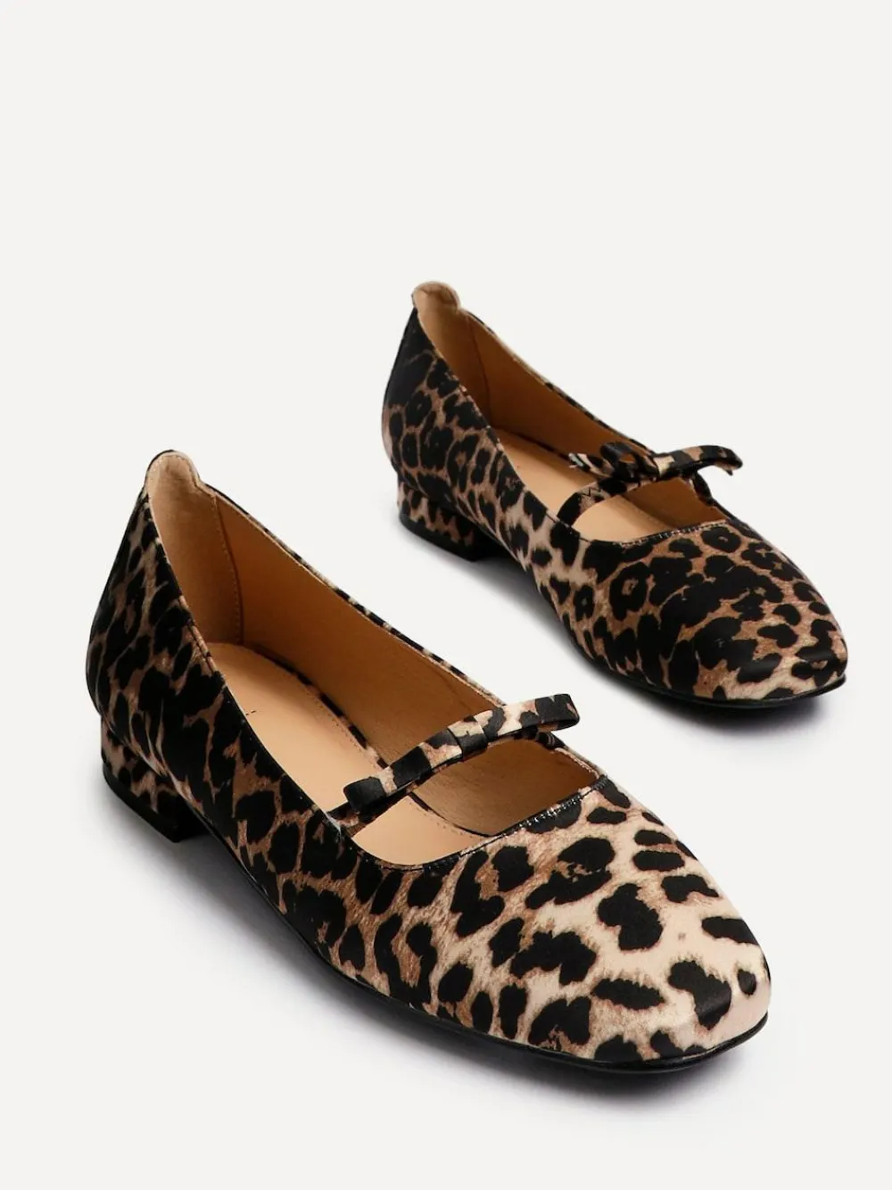 Outlet Linzi Cressida Ballet Pumps With Bow Detail Animal