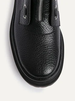 Linzi Black Launch Military Boots With Front Zip Detail^Women Boots & Wellies|Boots