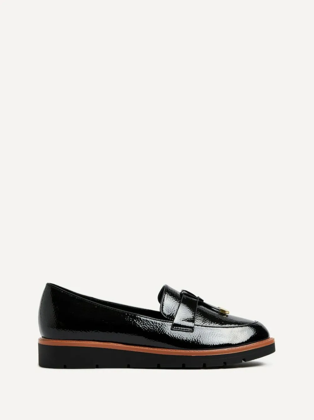 Linzi Nancy Patent Loafers With Tassel Detail^Women Flats