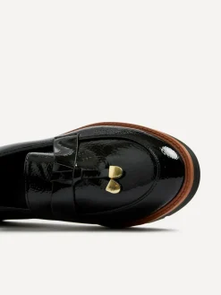 Linzi Nancy Patent Loafers With Tassel Detail^Women Flats