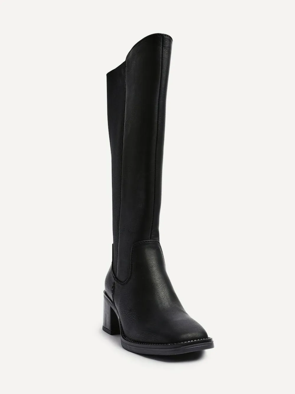 Linzi Reason Block Heel High Leg Boots With Back Stretch Panel^Women Boots & Wellies|Boots