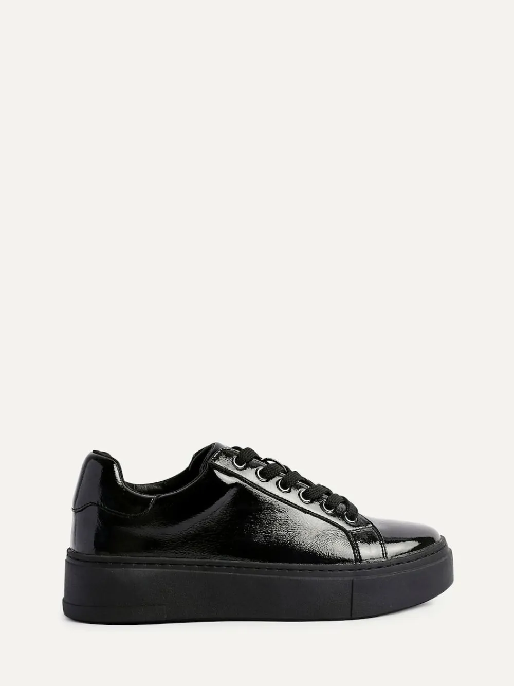 Discount Linzi Black Reset Lace-Up Flatform Trainers