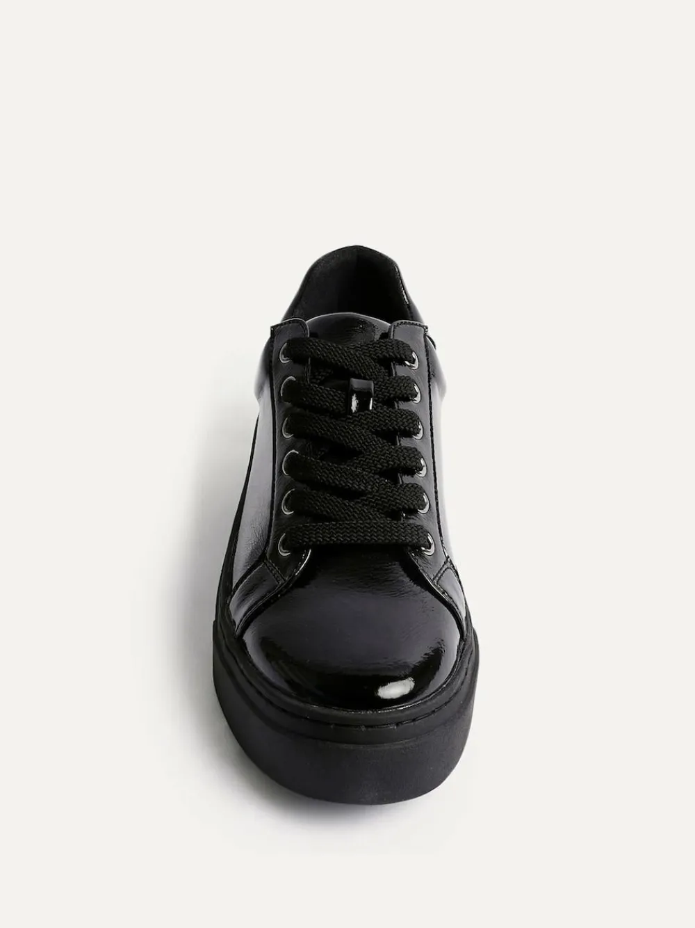Discount Linzi Black Reset Lace-Up Flatform Trainers