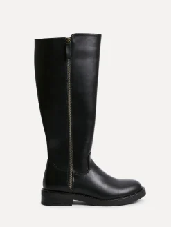 Linzi Black Roam High Leg Boots With Double Zip Detail^Women Boots & Wellies|Boots