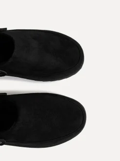 Online Linzi Teddy Slip-On Slingback Clogs Black