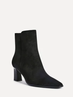 Hot Linzi Thorn Stacked Block Heel Ankle Boots Black