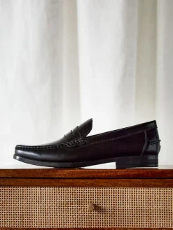 Linzi Tomasso Penny Loafers Black