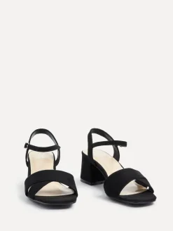 Linzi Vivian Wide Fit Heeled Sandals With Crossover Front Strap^Women Wide Fit & Extra Wide Fit|Heels