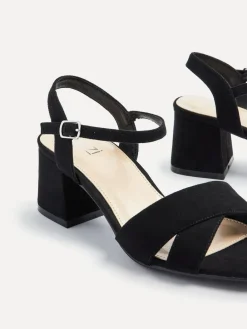 Linzi Vivian Wide Fit Heeled Sandals With Crossover Front Strap^Women Wide Fit & Extra Wide Fit|Heels