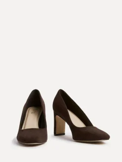 Sale Linzi Agenda Block Heel Courts Brown
