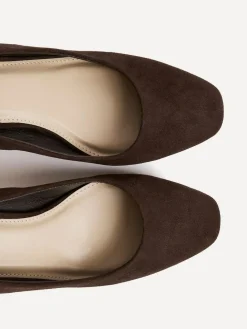 Sale Linzi Agenda Block Heel Courts Brown