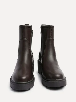 Outlet Linzi Limited Wedge Ankle Boots Brown