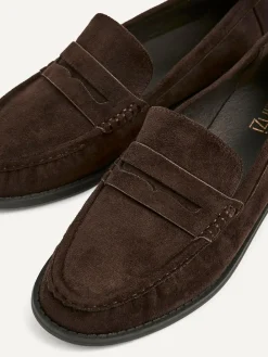Hot Linzi Precise Classic Loafers With Front Tab Brown
