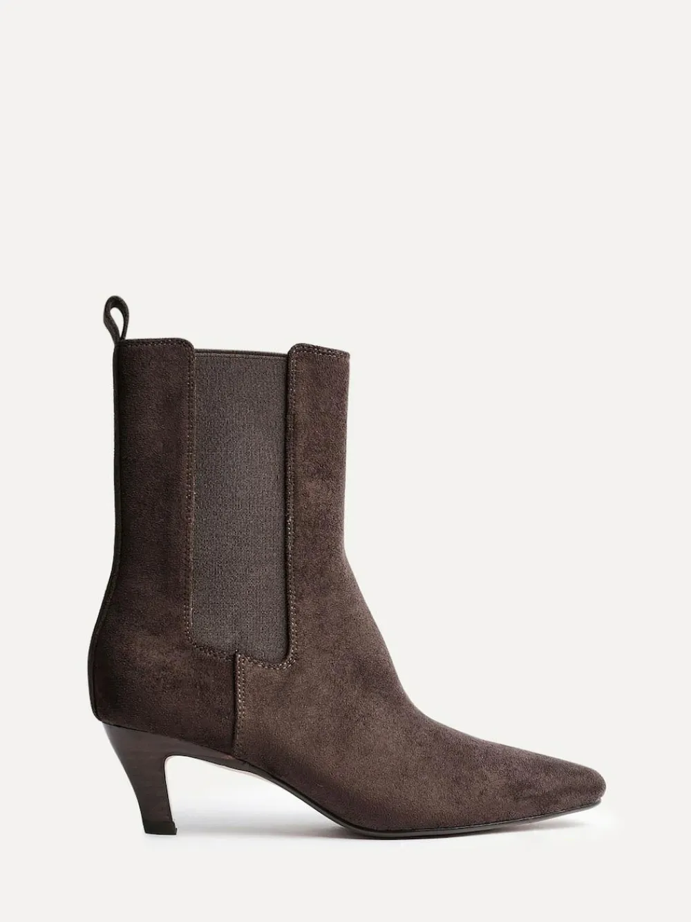 Clearance Linzi Ritual Kitten Heeled Chelsea Boots Brown