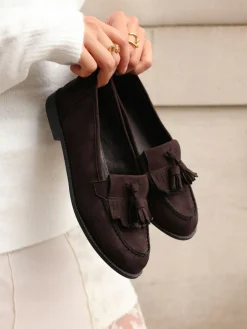 Linzi Rosemary Classic Slip-On Loafers With Tassel Detail^Women Flats