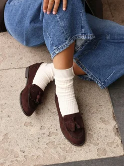 Linzi Rosemary Classic Slip-On Loafers With Tassel Detail^Women Flats