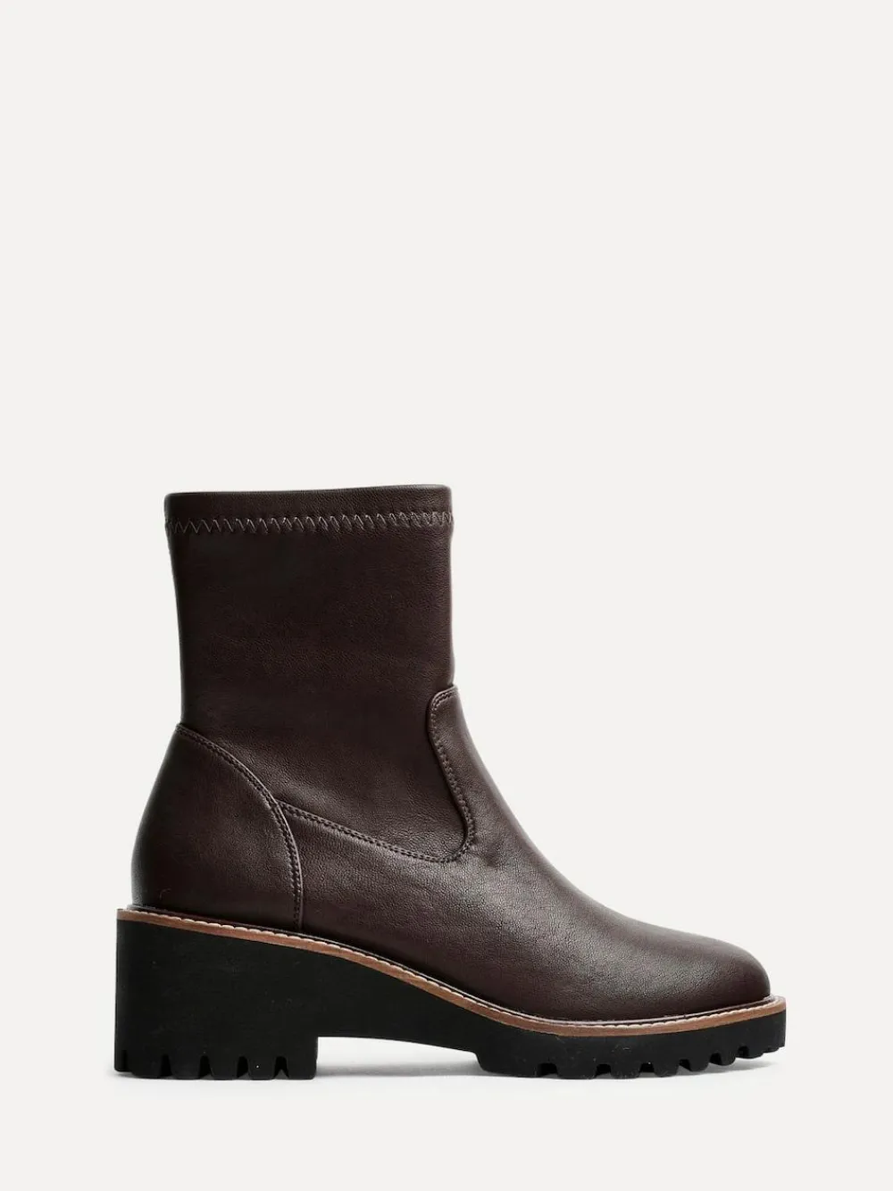 Linzi Brown Trish Stretch Wedged Heel Ankle Boots^Women Boots & Wellies|Boots