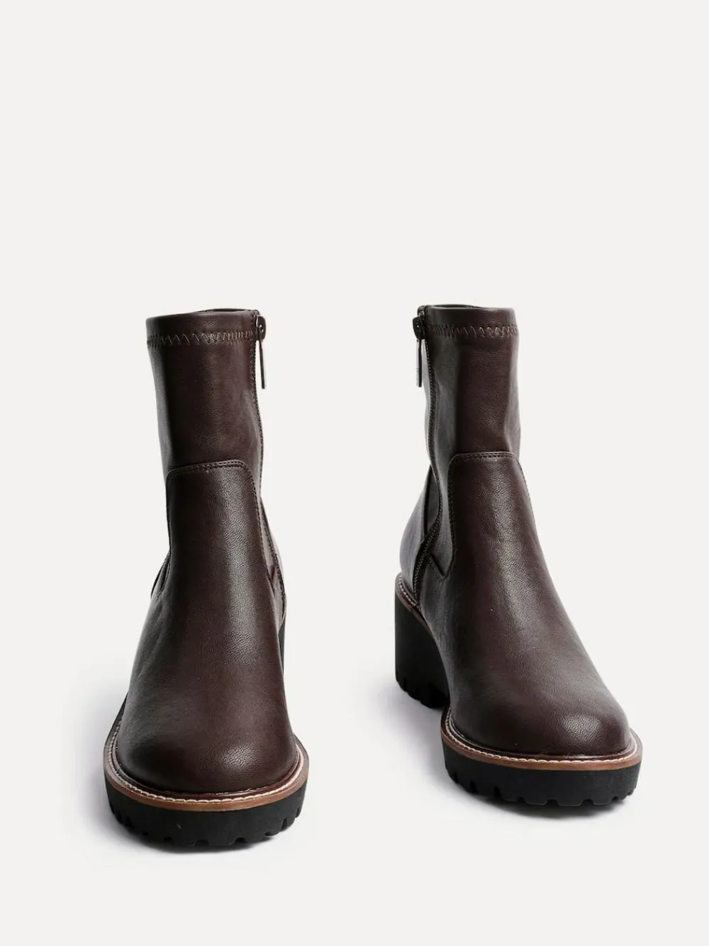 Linzi Brown Trish Stretch Wedged Heel Ankle Boots^Women Boots & Wellies|Boots