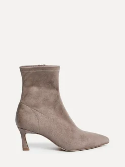 Clearance Linzi Upgrade Kitten Heel Ankle Boots Brown