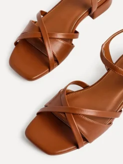 Linzi Brown Zenna Strappy Mini Heeled Sandals^Women Heels