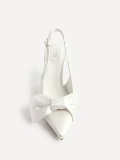 Linzi Cream Bridal Always Courts With Bow Detail