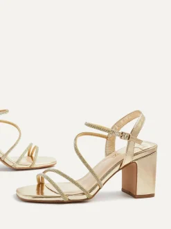 Linzi Kira Strappy Diamante Block Heeled Sandals^Women Heels