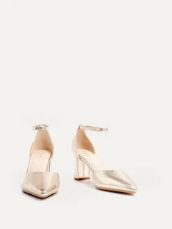 Linzi Gold Leona Closed Back Court Block Heels^Women Occasionwear