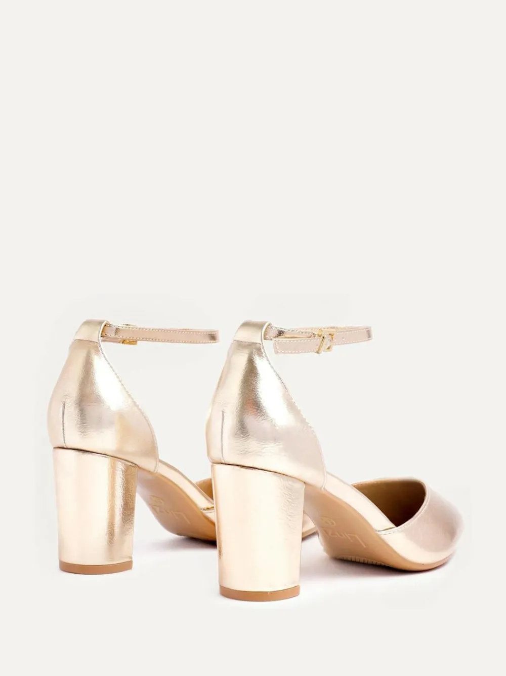 Linzi Gold Leona Closed Back Court Block Heels^Women Occasionwear