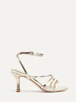 Best Linzi Reflect Wide Fit Strappy Heeled Sandals Gold